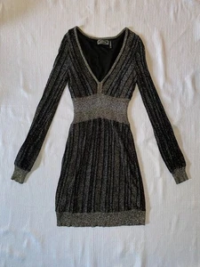 Guess, Damen Kleid, Metallic, Langarm, Stretch, Größe S. - Bild 1 von 4