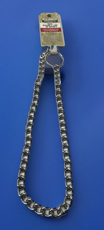 "Cadena estranguladora para collar de perro de entrenamiento Alliance Products 2,5 mm/18"" mediana NUEVO Foto 1 de 1