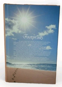 Footprints Blank Inspirational Notebook with Bible Verses - Picture 1 of 2