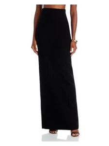 MONOT Womens Black High Waist Cutout Back Lined Maxi Party Pencil Skirt 38 - Picture 1 of 4