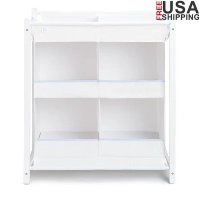 Nursery Diaper Stacker Organizer Infant Storage Solution Baby Essentials Unisex - Image 1 of 4