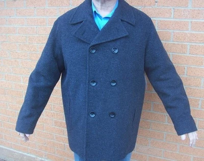 NEW MEN'S Roundtree and Yorke LUXURIOUS WOOL COAT Size XL Charcoal - Image 1 of 3