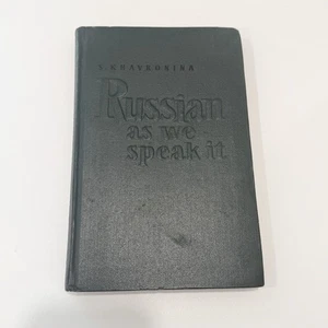 Russian as we Speak by S. Khavronina 4th Edition Vintage Language Book HC - Picture 1 of 10