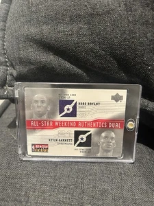 2003 Upper Deck All Star Weekend Kobe Bryant Kevin Garnett Game Used Dual Patch - Picture 1 of 2
