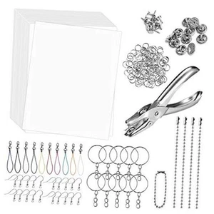 181pcs Heat Shrink Plastic Sheets Pack, Shrinky Art Crafts Set Include 25 PCS - Picture 1 of 8