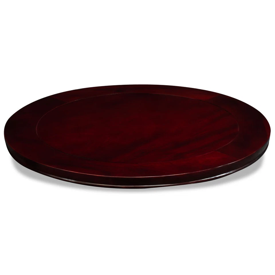 Vendedor de EE. UU. - 23 pulgadas cerezo oscuro palo de rosa chino Lazy Susan Foto 1 de 3