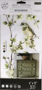 Dekor Transfers - verschachteltes Flüstern - 3 Blatt 6”x12” Prima Marketing - Bild 1 von 5