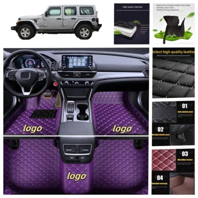 For Jeep All Models Custom Car Floor Mats Carpets Waterproof Luxury Cargo Liners - Imagem 1 de 4