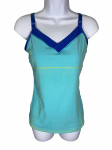 Canotta donna ALO Cool 9 blu multicolore con cinturino regolabile taglia media - Foto 1 di 7