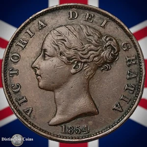 Great Britain 1854 Half Penny 1/2d GB5290 - Picture 1 of 2