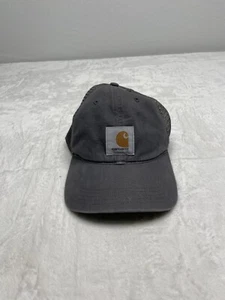Carhartt Hat Cap Adult Gray Adjustable Logo Classic Distressed Workwear Rugged - Picture 1 of 6