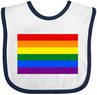 Inktastic Gay Pride Rainbow Flag Baby Bib Lesbian Transgender Bisexual Lgbtq