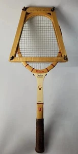 Vintage Wilson Jack Kramer Autograph Wood 27" L Tennis Racket 4 7/8" Wood Clamp - Picture 1 of 12