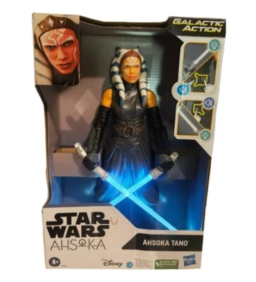 Figura Jedi Interactiva Disney Star Wars Acción Galáctica AHSOKA TANO 12" 2023 Foto 1 de 2