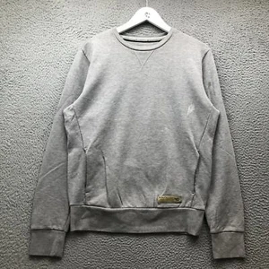 Diesel-Co. Sweatshirt Mens Large Long Sleeve V Stitch Pocket Logo Crew Neck Gray - Picture 1 of 9
