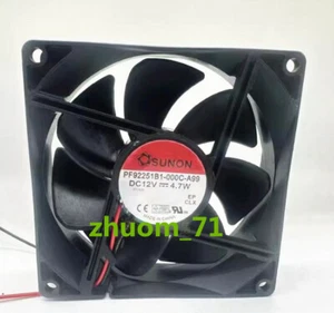1PC SUNON PF92251B1-000C-A99 9225 12V 4.7W Double ball bearing cooling fan - Picture 1 of 3