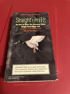 VHS Buck Gardner Straight Talk, Single Reed Duck Call, Arkansas Style - Picture 1 of 2