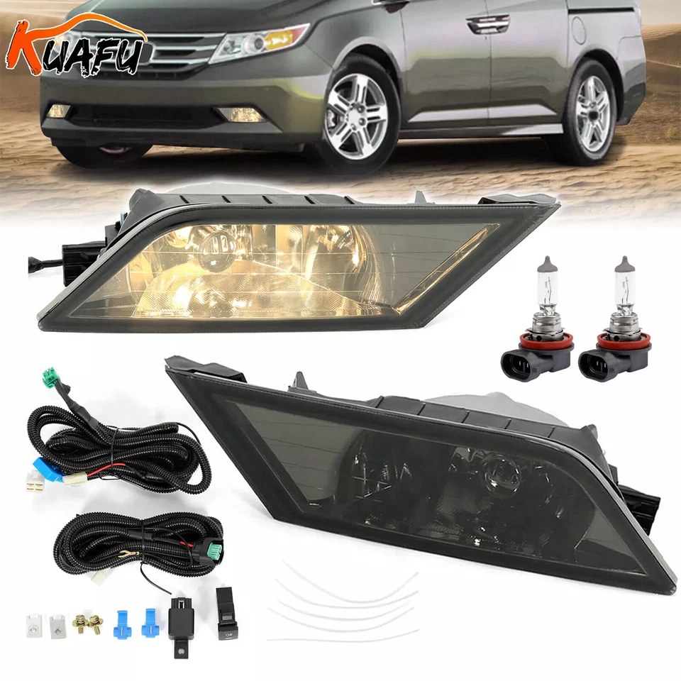 Luces antiniebla de conducción para parachoques Honda Odyssey 2011-2013 ahumadas + interruptor izquierdo + derecho Foto 1 de 4
