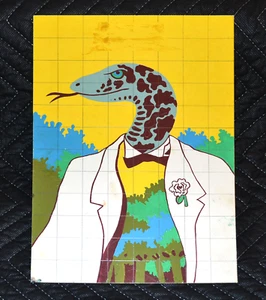 1987 Original Movie Poster MOCKUP Painting"God's friend"film.Snake.Socio de Dios - Picture 1 of 4