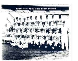 1966 NEW YORK METS 8X10 TEAM PHOTO BASEBALL BOYER BERRA JONES HUNT HICKMAN HOF - Picture 1 of 1