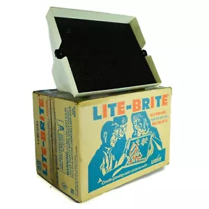 Lite Brite in Original Box Bulb, Peg & Sheets Old Toy Vintage Light Bright - Picture 1 of 10