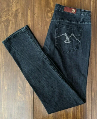 Yaso Womens Jr. Denim Skinny Jean Size 5/6 28 Embroidered Excellent Condition - Image 1 of 4