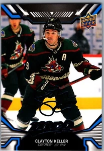 22-23 MVP FACTORY SET BLUE PARALLEL - CLAYTON KELLER #84 ARIZONA COYOTES - Picture 1 of 2