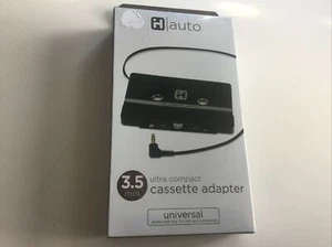 iHome IH-BL-CT501B Ultra Compact Universal 3.5mm Cassette Car Adapter Black NIB - Picture 1 of 2