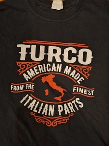 Gildan Turco American Made Italian Parts schwarz rot T-Shirt Herren Größe X-Large  - Bild 1 von 8