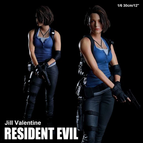 Game Resident Evil Jill Valentine 1/6 12'' PVC Figure Statue NEW no BOX Cover