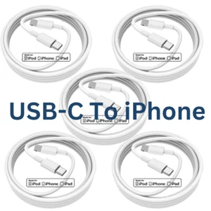 USB C Type C PD 20W Cable Fast Charging Charger For iPhone 14 13 12 11 Pro Max 8 - Picture 1 of 14