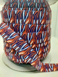 6 M Nastro Elastico Zebra Striscia Nemico Pieghevole Sopra Fasce Artigianato Abito Cucito 16 mm - Foto 1 di 4