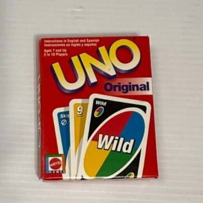 UNO Card Game Original Family Game 2001 Vintage Mattel - Complete - Image 1 of 3