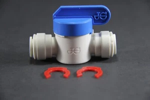 (1) NEW John Guest 3/8" x 3/8" Shut-off Valve PPSV041212W - Picture 1 of 9
