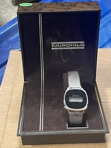 Vintage NOS Fairchild Stainless Steel Women’s LED Tritium Watch . - Picture 1 of 11