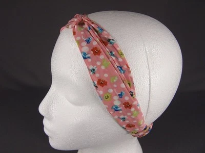 Rosa Floral Turbante Twist Diadema Elástica Suave Gasa Tela 1.5" Ancho Turband Foto 1 de 4