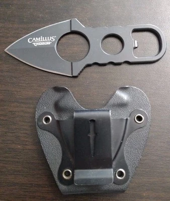 Cuchillo de bota/cuello de titanio Camillus 4 1/2" en general una pieza carbonitruro  Foto 1 de 4