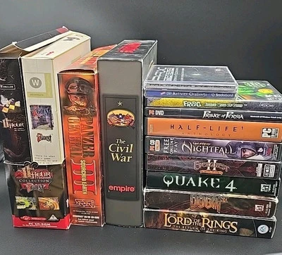 Vintage Big Box PC Games Lot | Quake, 11th Hour Collection, Half-Life, Civil War - Image 1 of 3