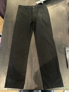 POLO RALPH LAUREN Straight Fit Flex Abrasion Twill Pant Basic Black Size 14 NEW - Picture 1 of 6