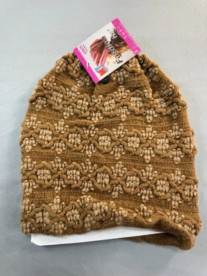 Mujer Crochet Moda Sombrero Tobogán Thermo Wear Gorro Extra Cálido Comodidad NUEVO Foto 1 de 4