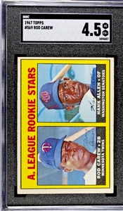 1967 Topps Baseball High Series Rod Carew & Hank Allen RC #569 SGC 4.5 - Picture 1 of 2