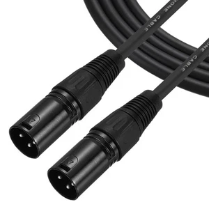 Cable de micrófono XLR macho a macho de 3 pines cable de micrófono XLR de 33 pies - Imagen 1 de 6