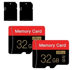 Paquete de 2 tarjetas de 32 Go, Micro adaptateur, tarjeta de memoria TF de ultra. - Photo 1 sur 13