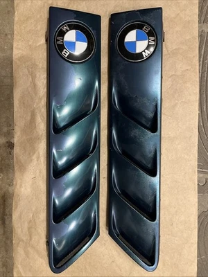 96-02 BMW Z3 HOOD FENDER GRILL GRILLE AIR VENT LEFT RIGHT SET Trim Boston Green - Image 1 of 4