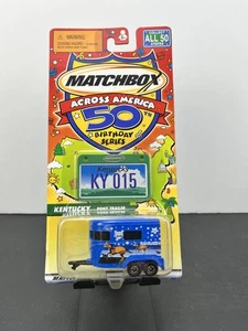 Matchbox 2001 Across America 50th Birthday Series Kentucky Pony Trailer Blue - Picture 1 of 4