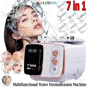 7IN1 Facial Dermabrasion Hydro Water Jet Spray Aqua Skin Deep Cleansing Machine - Picture 1 of 24