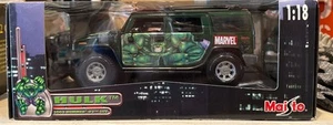Marvel Hulk 2003 Hummer H2 SUV 1:18 Maisto Opening Hood & Doors, noch gebändert - Bild 1 von 2