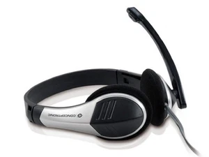 Conceptronic CCHATSTAR2 Stereo-Headset für Internettelefonie (VoIP), Chats und V - Zdjęcie 1 z 6