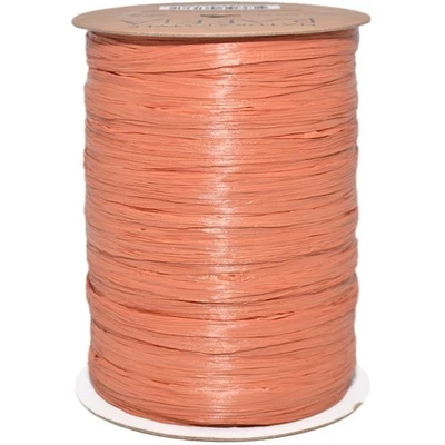 Cinta biodegradable de rafia mate terracota de 1/4 x 100 yardas para envoltura de regalo Foto 1 de 4