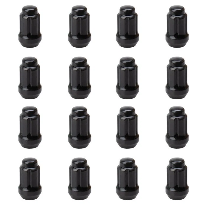 Juego de tuercas de accionamiento de ranura cónica Tusk 12 mm x 1,25 mm paso de rosca negro 16 piezas Foto 1 de 1